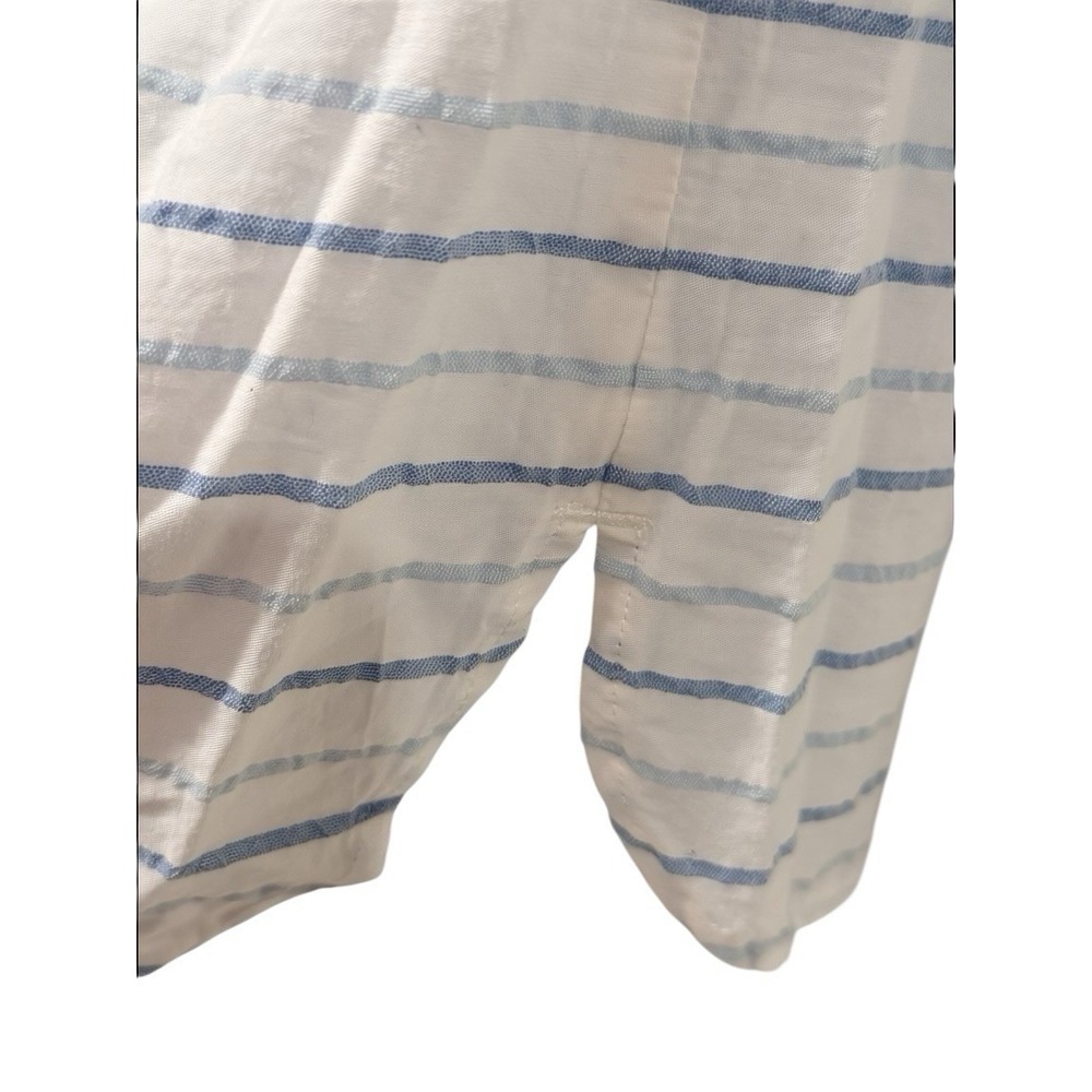Vineyard Vines Women Tunic Top 14 Seersucker Embroidered Blue Stripe #2W2026‎ - Picture 7 of 10